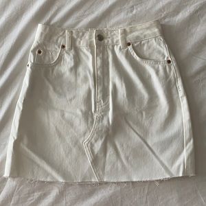 Brand New Topshop White Denim Skirt